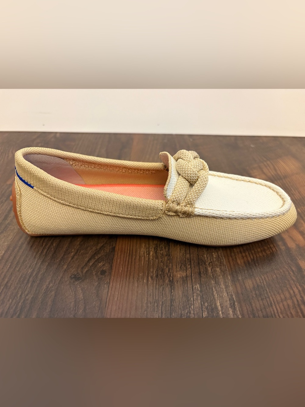 Rothy’s The Driver Loafers Women’s 7.5 Oatmeal Beige Braided Driving Shoes - Picture 3 of 11